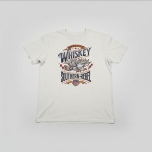 Cody James American Whiskey Southern Rebel Graphic Tee White XL